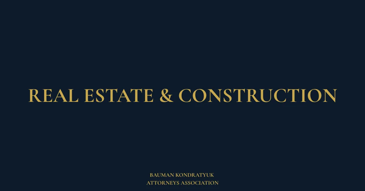 Real Estate and Construction